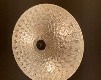 Carl Fagerlund Plafond für Vitrika, Luxuriöse GROSSE Kristallglas und Messing, große Decken/Wandlampe, schwedisches Mid Century Design