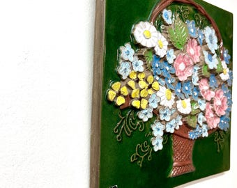 Plaque murale en céramique Jie Gantofta Suède Les Trèfles Suède style scandinave bohème - Décoration