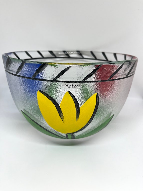 KOSTA BODA Ulrica Hydman-Vallien ガラスボウル KOSTA BODA Ulrica Hydman-Vallien ガラスボウル