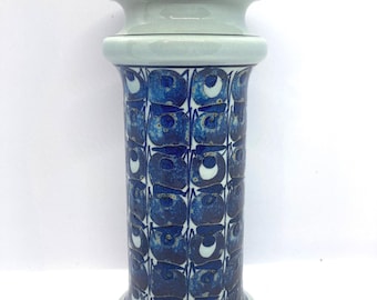 Royal Copenhagen Tenera, RARE portavelas grande Tenera 538/3593, diseño danés Grethe Helland Hansen Midcentury