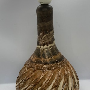 Danish unique ceramic, Howards ceramic table lamp, handmade midcentury design