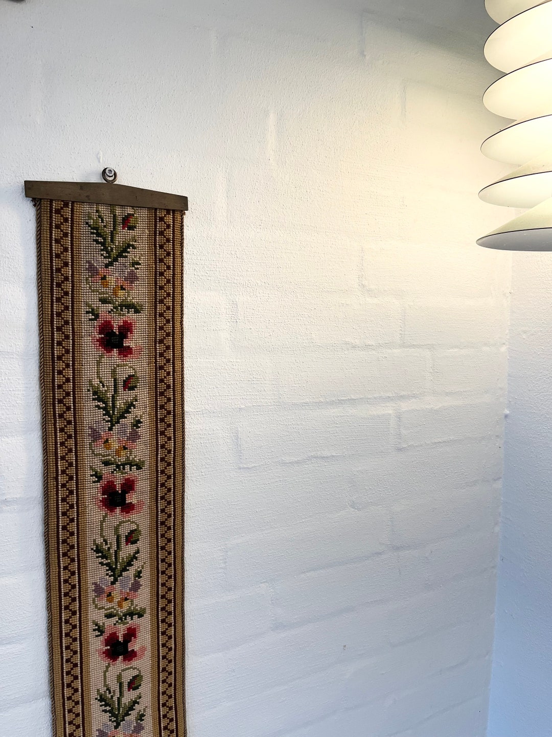 Danish Cross Stitch Tapestry Large Cross Stitch Bell Pull Etsy
