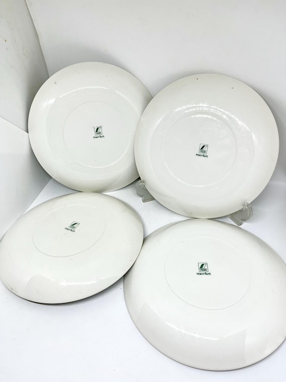 Figgjo Flint Market Lunch Plates, MINT Set of 4 Lunch /breakfast