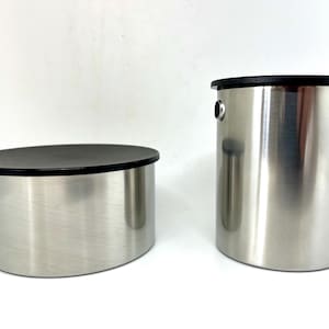 Stelton Cream ans Sugar set, Stainless Steel set designed by Erik Magnussen for Stelton Denmark, vintage Danish design