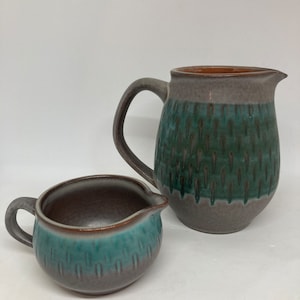 Rorstrand Asia milk and cream pitchers, Swedish Midcentury design