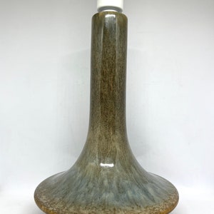Soholm ceramic UFO large table lamp, mint condition rare Einar Johansen design, THAT GLAZE! midcentury Danish design