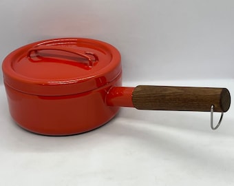 Vintage Mid-century Arabia Finel Finland Enamel Casserole - Seppo