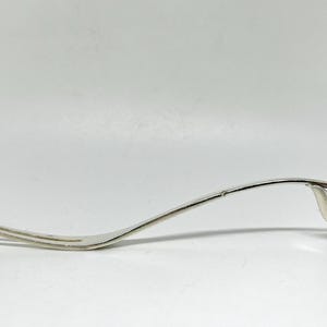 Georg Jensen Silver fork, Sterling Silver Serving Fork with handmade Foliage handle, Designed and signed by Georg Jensen Denmark