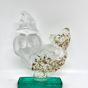 Bertil Vallien Art glass sculpture, UNIQUE sand-casted glass sculpture, Kosta Boda one of a kind piece of art Glass, Swedish design