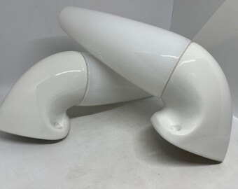 IFÖ sconce set White, Set of two wall lamp number 6035, designed by Sigvard Bernadotte, Swedish vintage design