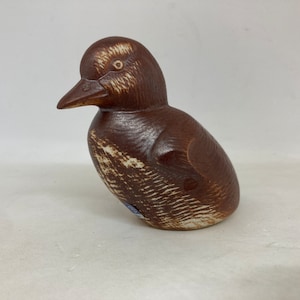 Gustavsberg ceramic Bird, mint condition Tufted Duck baby designed by Paul Hoff, vintage Swedish design