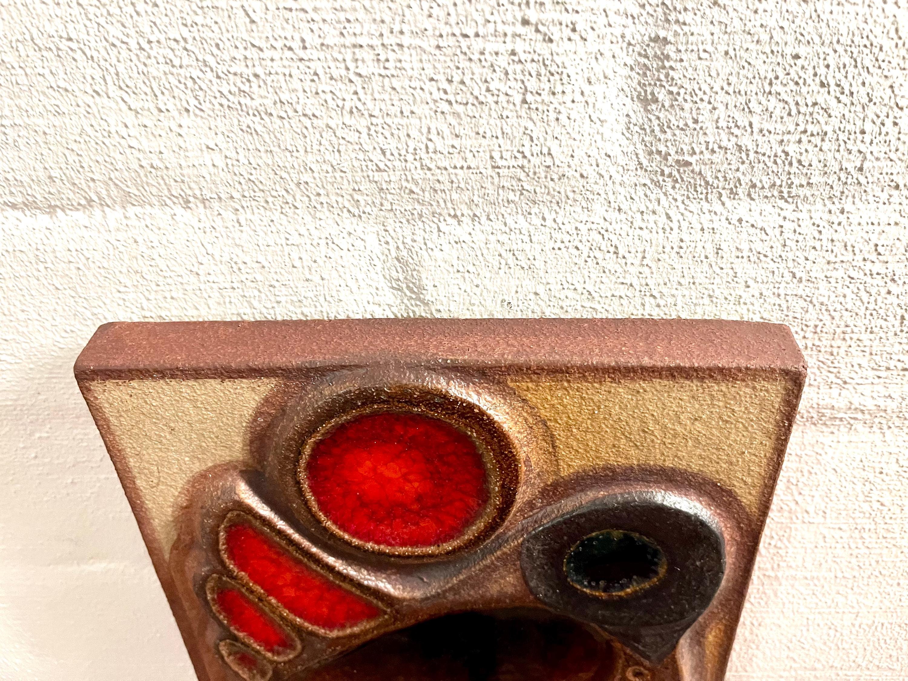 Soholm Ceramic Wall Plate With Bird Looking Left 3574-4, Noomi