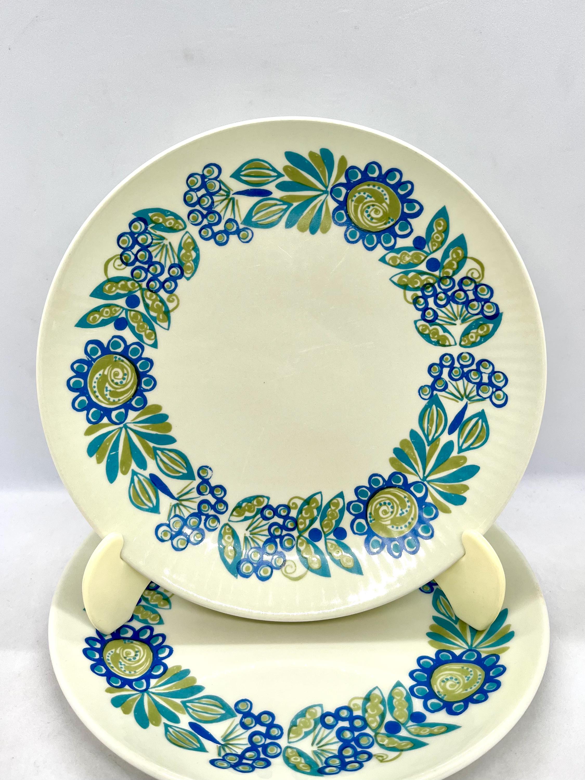 Figgjo Flint Tor Viking, Set of 6 Plates 20,5 Cm, Designed by Turi