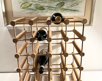 Vintage Metal Wine Rack Small Space Wine Bottle Rack, Michael Noll