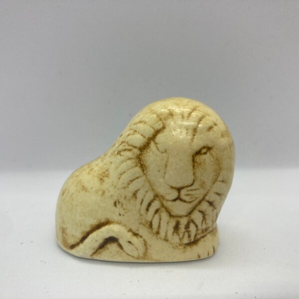 Lisa Larson mini Zoo ceramic Lion, Gustavsberg Swedish vintage design