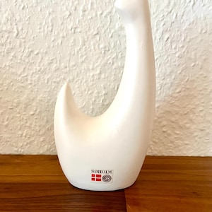 Soholm Bird Sculpture, extremely rare abstract ceramic bird by Børge Jørgensen and Sven A. Jensen for Soholm, vintage Soholm collectible