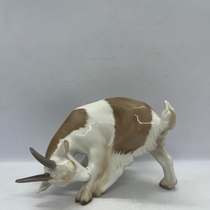 Bing and Grondahl Goat figurine, antique Danish porcelain Goat MINT condition, vintage Danish design