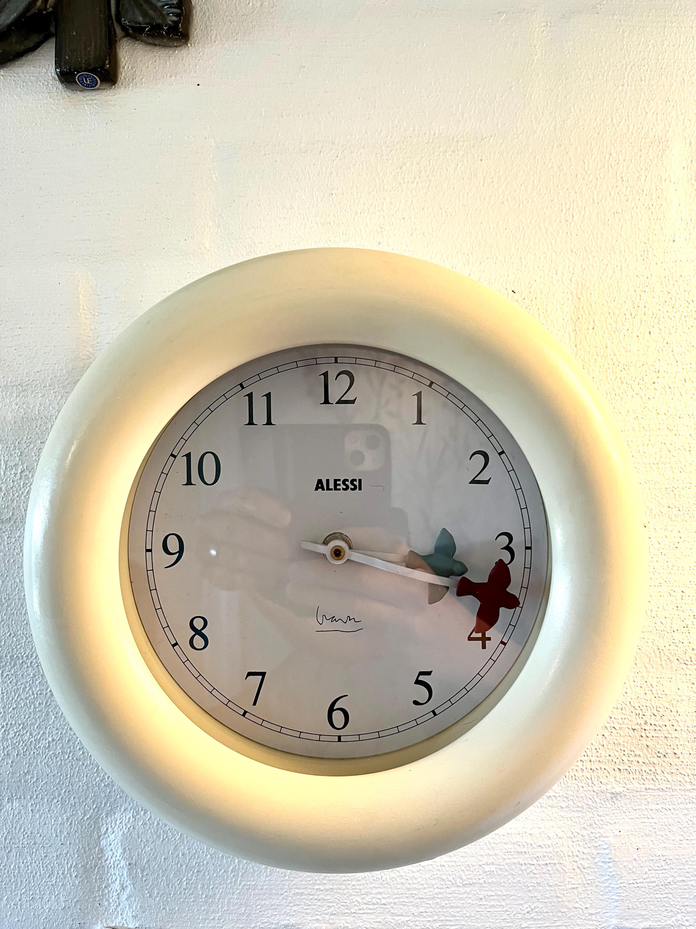 Alessi Wall Clock, Original Vintage Alessi 