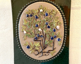 希少　Jie Gantofta スウェーデン　陶板 JIE Gantofta スウェーデン、MINT 23 x 19 cm 陶板、キジバトの手描き
