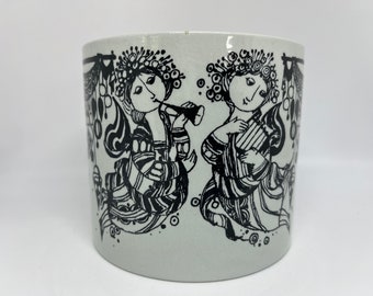 Bjorn Wiinblad Christmas planter, Very very rare Annual Flower pot 1982, Nymolle production very limited production, vintage Danish