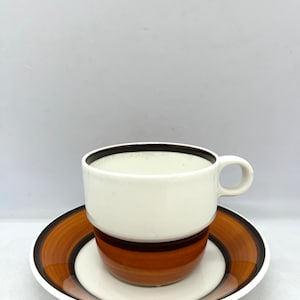 Stig Lindberg Linda coffee cup duo sets, designed by Stig Lindberg for Gustavsberg, Midcentury Swedish design