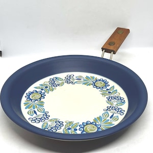 Figgjo Tor Viking Vulcanus large stoneware skillet, Swedish vintage design Turi Gramstad Oliver