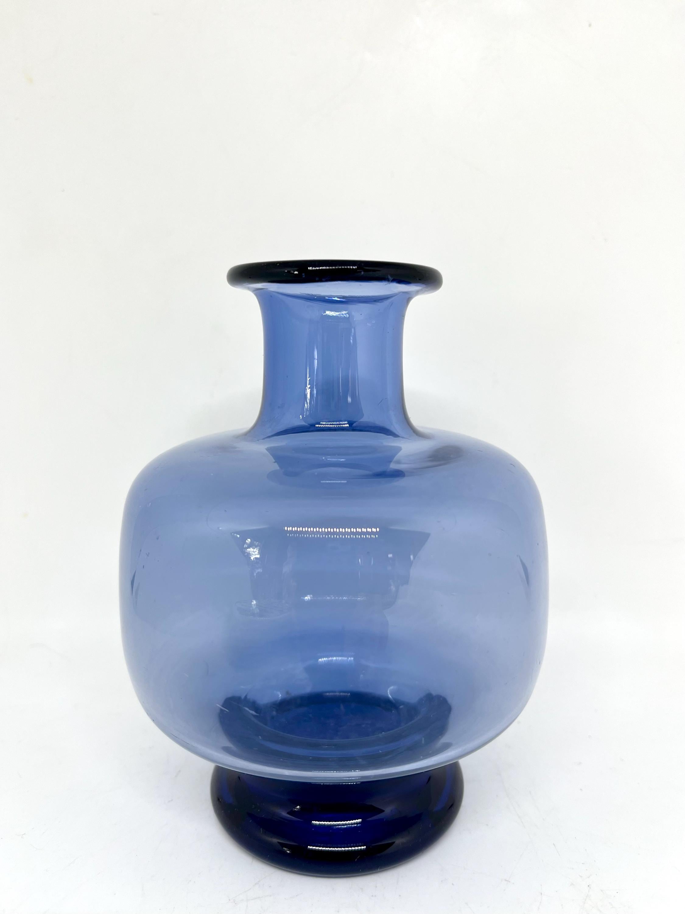 Holmegaard Vase, Blue 
