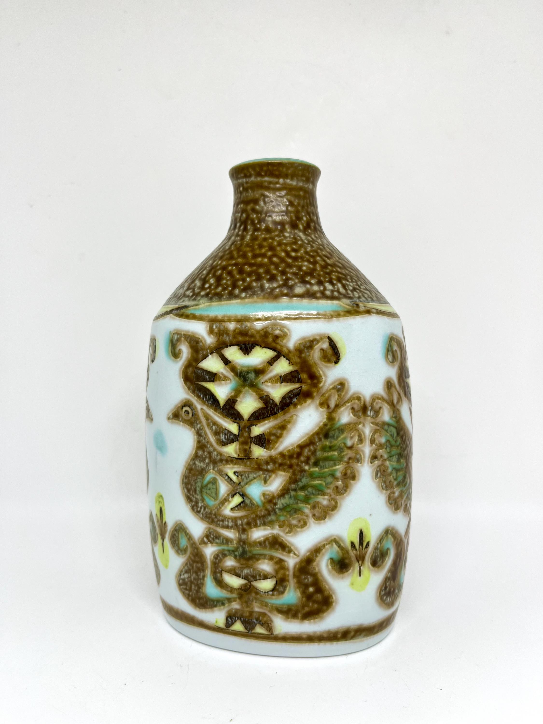 Royal Copenhagen Baca Vase 713/3208, Rare Original, Design by Nils