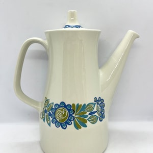 Figgjo Flint Tor Viking Tea / Coffee pot, MINT condition pot designed by Turi Gramstad Oliver, vintage Norwegian design