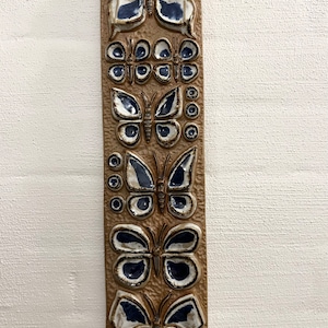 Marianne Starck ceramic plaque, extremely rare ceramic wall plate, for Michael Andersen midcentury Danish ceramics