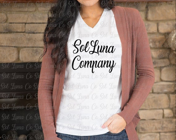 Styled Mockup|Styled Model Display|White Vneck Mockup|White Vneck Mock Up|White