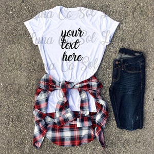 Camiseta Flat Lay, Camiseta Blanca Pantalla, Siguiente Nivel Flat Lay, Styled Flat Lay, Styled Mockup, Bella Canvas Flat Lay, Display Mockup, Cheap