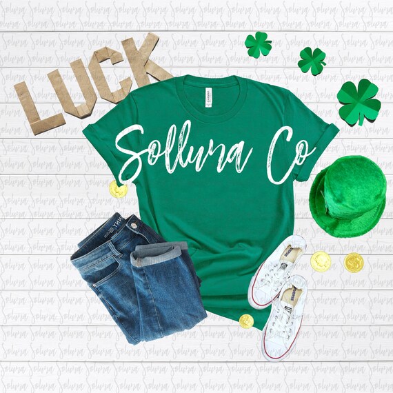 Bella Canvas 3001 Flat Lay|Bella Canvas Mockup|Kelly Green Mockup|Bella