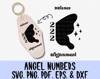 エンジェルナンバー 222 SVG PNG | スピリチュアルデジタルダウンロード | マニフェステーショングラフィック | 数秘術アート | インスタントダウンロード | Cricut SVG シルエット