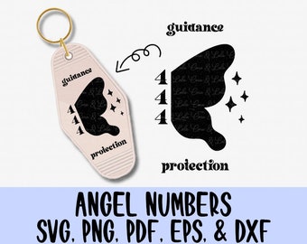 エンジェルナンバー 444 SVG PNG | スピリチュアルデジタルダウンロード | マニフェステーショングラフィック | 数秘術アート | インスタントダウンロード | Cricut SVG シルエット