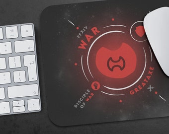 WAR Life Mousepad - FFXIV Inspired Warrior Job Stone Gift - All FF14 Jobs Available!