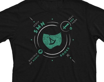 Final Fantasy Summoner Shirt – FFXIV Job Class Tee Gift for Gamers, SMN Job Stone T-Shirt or Hoodie