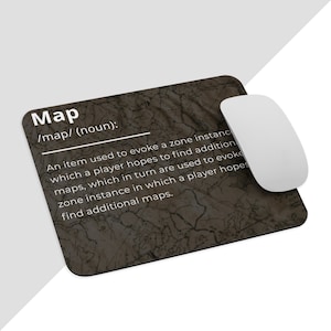 Karte definiert Mousepad - Path of Exile Humor inspiriertes lustiges Maus Pad Geschenk