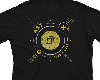 Final Fantasy Astrologian Shirt – FFXIV Job Class Tee Gift for Gamers, AST Job Stone T-Shirt or Hoodie