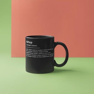 Koffiemok cadeau voor Path of Exile-speler Grappige PoE-mok ARPG Gamer Merch Map Defined