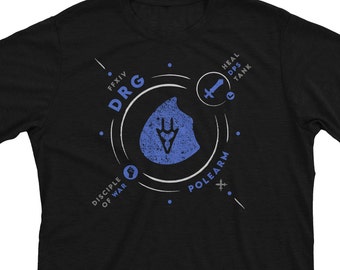 DRG Life - FFXIV Inspired Dragoon Dps Job FF14 MMO Gamer Gift Unisex T-Shirt or Hoodie