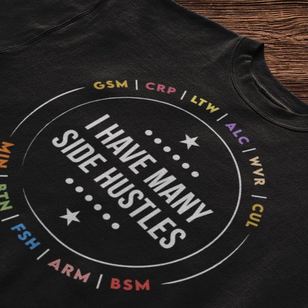 FFXIV T-Shirt: Funny Side Hustles Gift for Final Fantasy 14 Fans