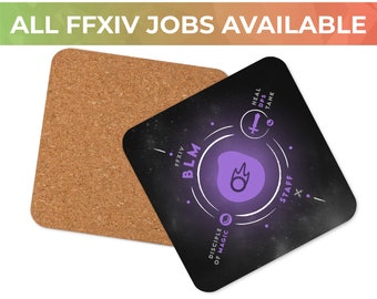 FFXIV Soul Crystal Coaster – Job Stone Gift for Hot Beverages – All FF14 Jobs Available!