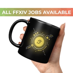 FFXIV Job Stone Mug – Final Fantasy 14 Soul Crystal Coffee Cup | Gamer Gift