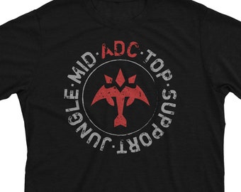 ADC Life - League of Legends inspiriertes LoL Gamer Geschenk Unisex T-Shirt oder Hoodie