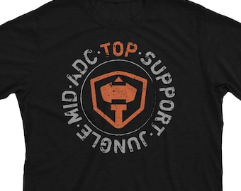 Top Life - League of Legends inspiriertes LoL Solo Tank Gamer Geschenk Unisex T-Shirt oder Hoodie