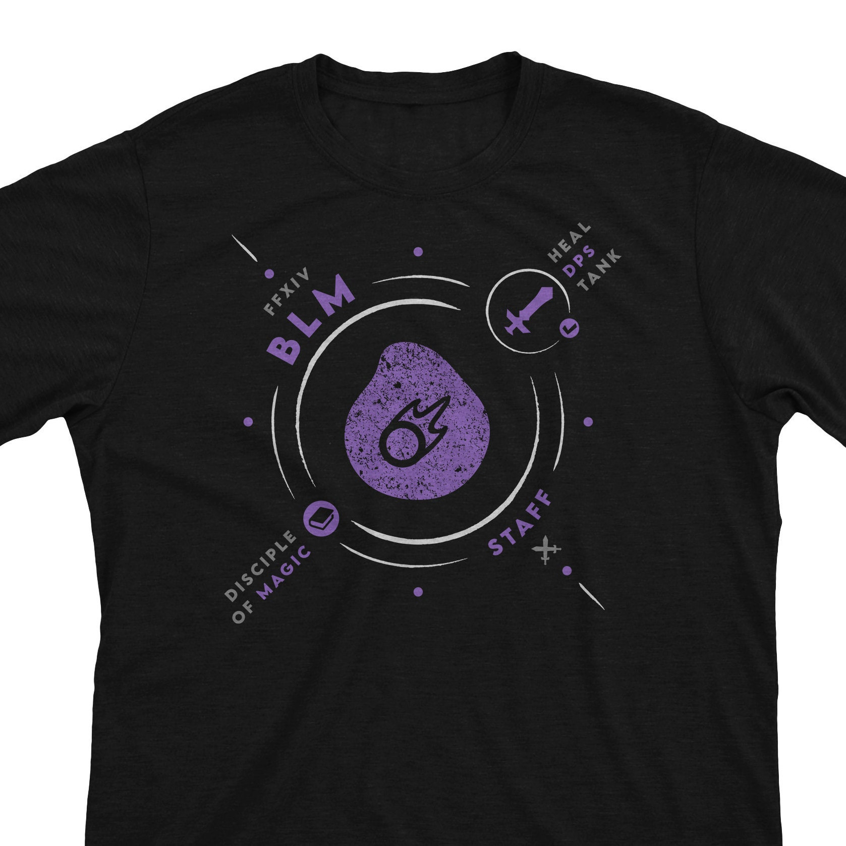 Final Fantasy Black Mage Shirt – FFXIV Job Class Tee Gift for 