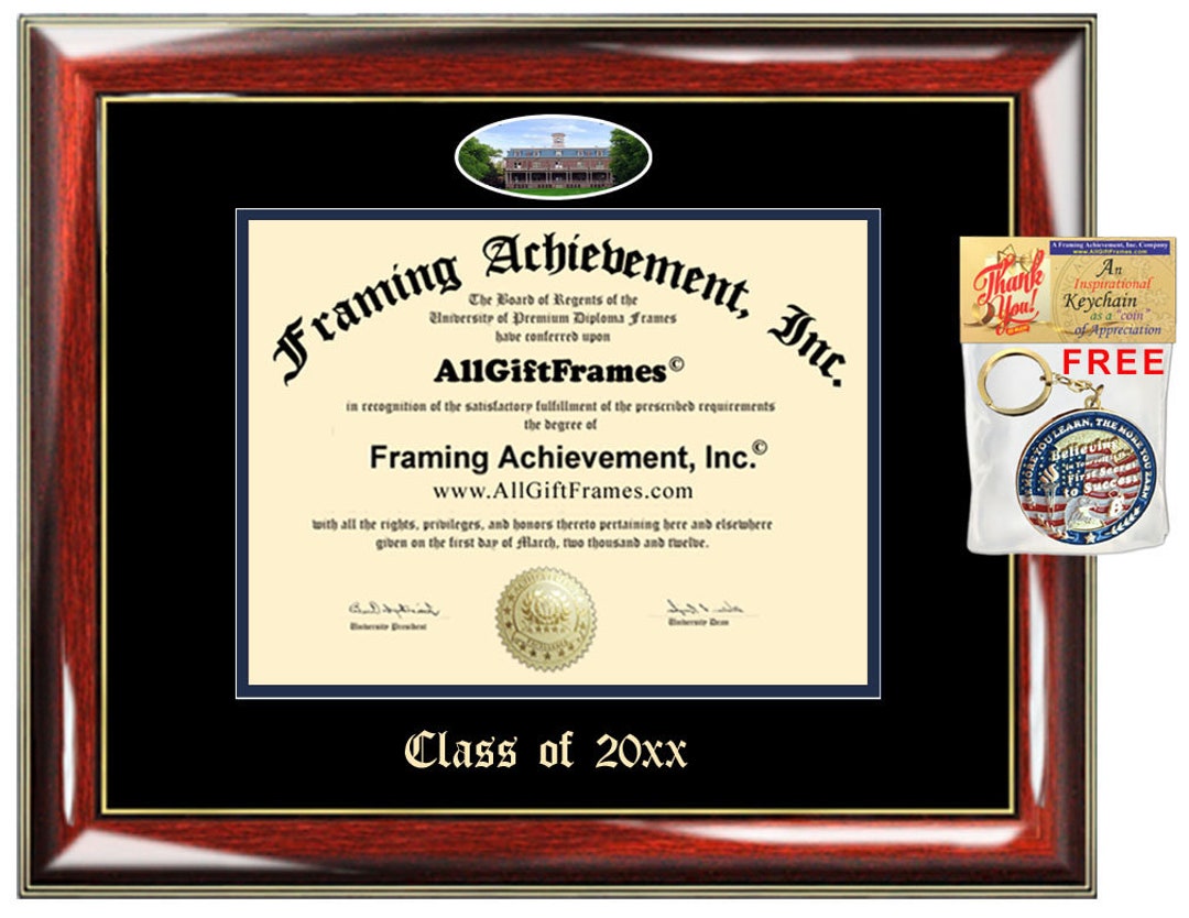 University of Nevada Reno UNR Graduation Diploma Frame Embossed UNR Campus Fisheye Photo Framing