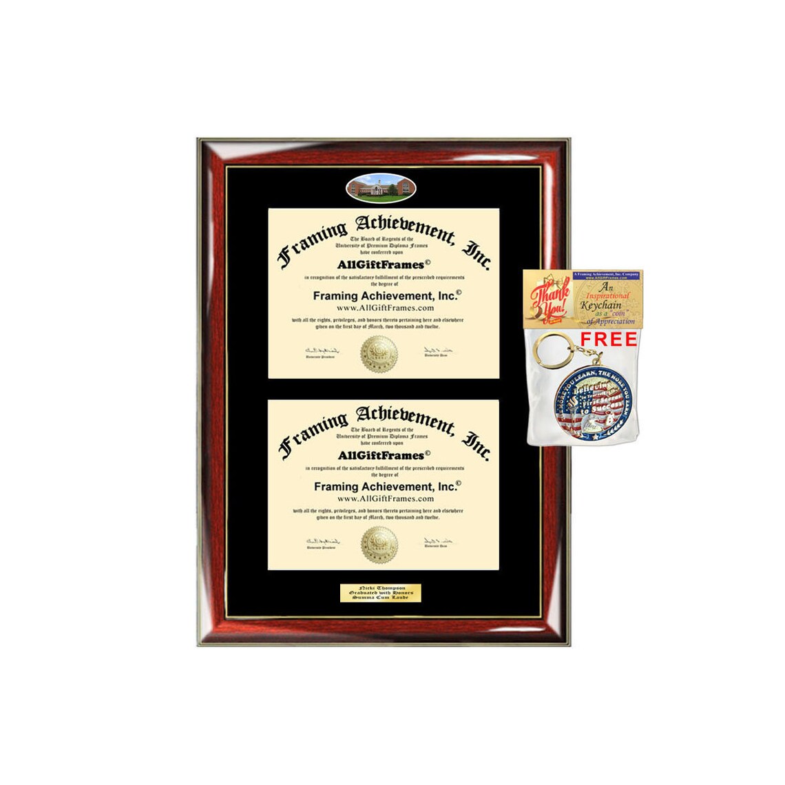 University of Maryland Global Campus Double Degree Frame Two - Etsy