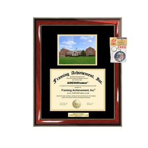 University of Maryland University College Diploma Frame Large UMUC Campus School Degree Personalize Photo Graduation Engraved Frame Gift